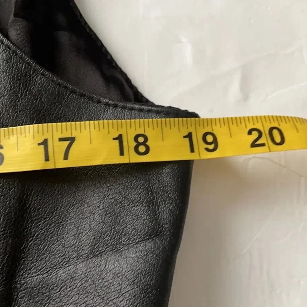 Otello Pelle vintage leather vest Black. Men’s size XL 100% genuine leather - Picture 5 of 12